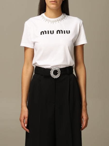 t-shirt miu miu|miu shirts and sweatshirts.